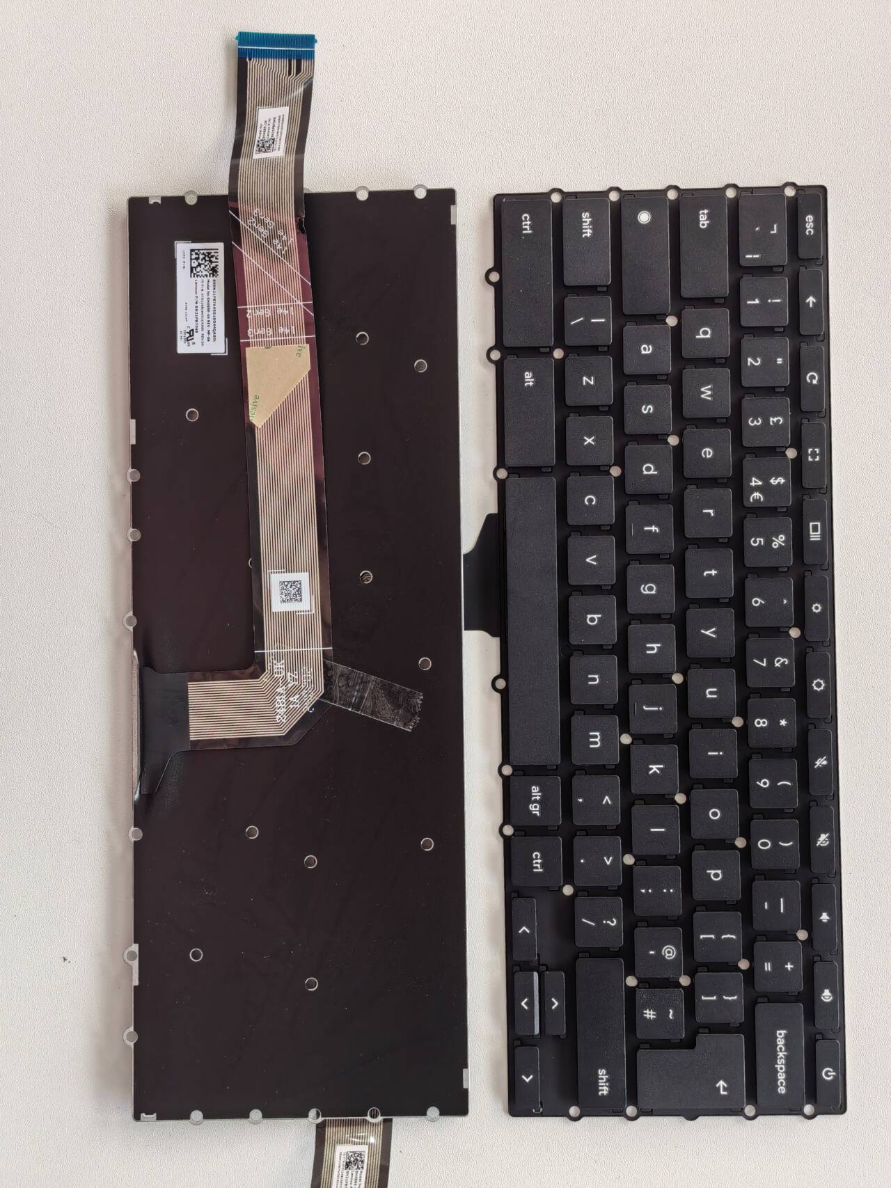 Picture of New Replacement Laptop Keyboard For LENOVO C340-14 Google version with switch/Chromebook 14e gen2 BLACK UK Layout